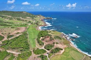 Cabot Saint Lucia (Point Hardy) 18th Tee Aerial